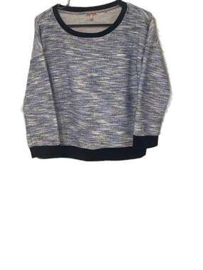 Juicy Couture Blue Marled Space Dye Sweatshirt Size L